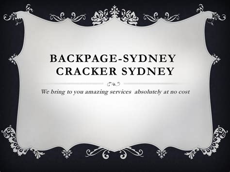 backpage sydney|Backpage.com.au